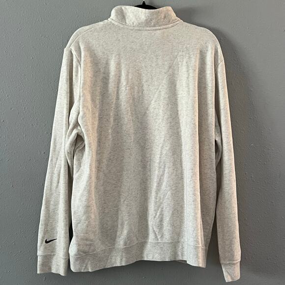 Nike Club Women’s XXL Quarter Zip Sweatshirt Gray Pullover Crest Logo EST 1972 - Picture 7 of 7